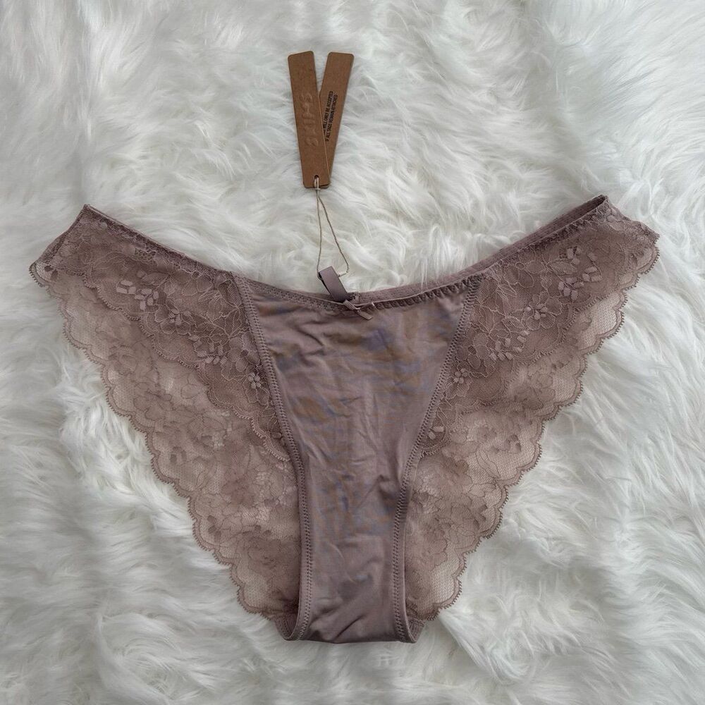 Skims Lace Bikini Fawn Size Large